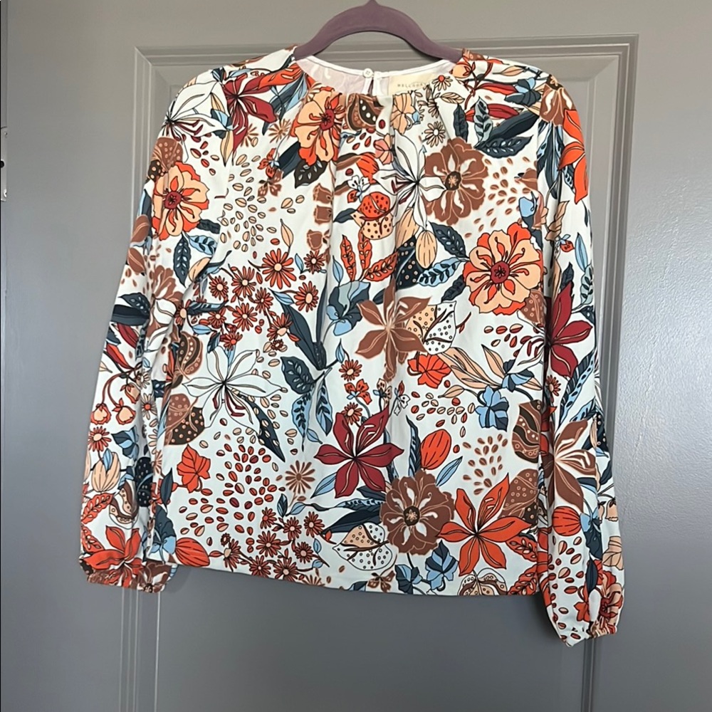 Anthropologie MELLÓDAY Floral Print Women's Top